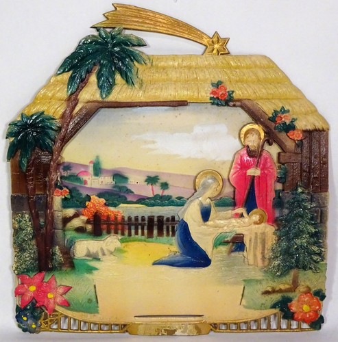 Antique nativity scene - antique,