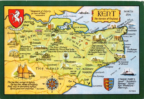 Map postcard british isles - postcard,