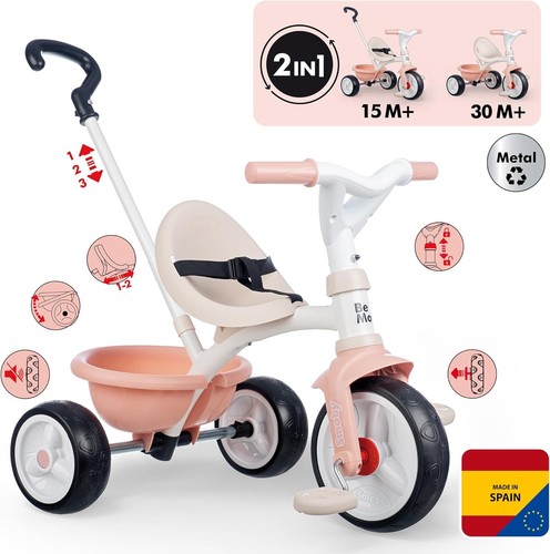 Smoby tricycle ride on - 2-in-1,