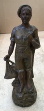 AN ANTIQUE FRENCH SPELTER 9”