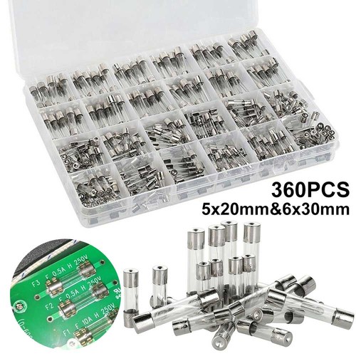 360x assorted glass - 360x, fuses