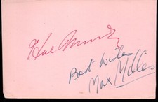 Max Miller Comedy  genuine authentic signed autograph signature COA UACC