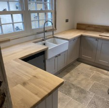 Farmhouse oak worktop - oak, natural