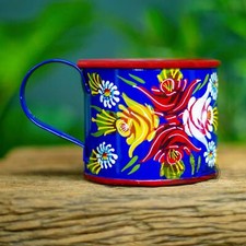 Blue Hand Painted Buckby