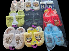 BNWT PRIMARK LADIES / GIRLS CHARACTER MULE SLIP ON SLIPPERS - PLASTIC SOLE