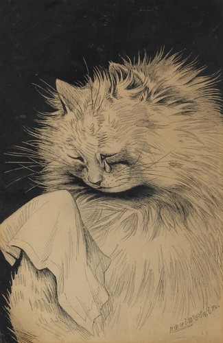 Louis william wain weeping - william, wain: