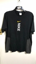 Nike Men's Black Swoosh Cotton T-shirt Size XXL 26Pt, 28L