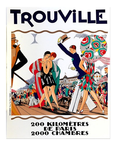Vintage art deco trouville - vintage,