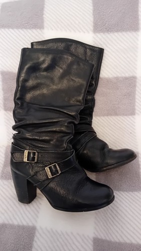 Red dead black leather - red,