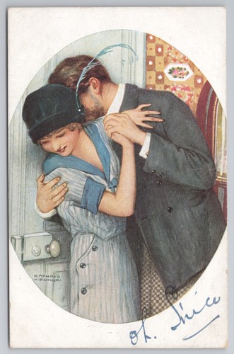 Raphael kirchner art postcard - kirchner,