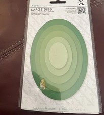 Xcut Metal Cutting Die Set Nested Nesting Ovals 4 dies 1 missing