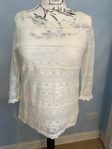 Fat face white floral lace - fat,