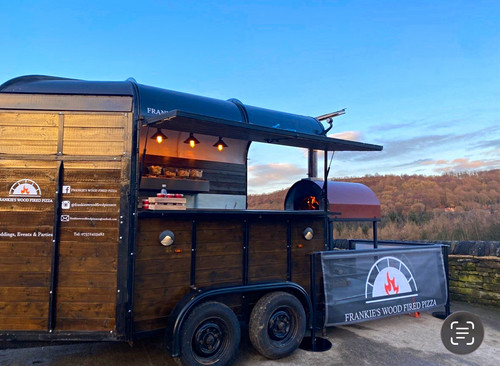 Wood fired pizza trailer - wood,