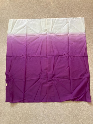Purple white silk - , crepe