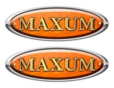 Maxum Boat Woodgrain Stickers