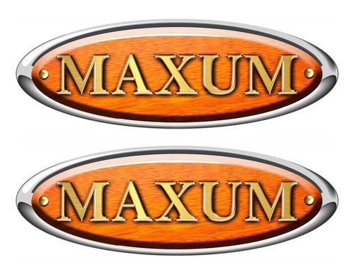 Maxum boat woodgrain stickers - maxum,