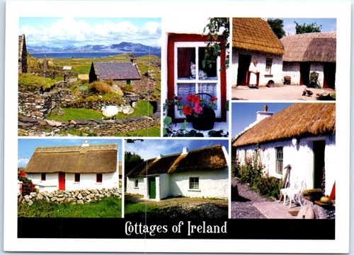 Postcard cottages of ireland - postcard,