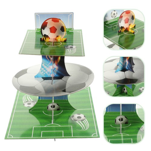 Soccer themed cupcake stand - soccer,