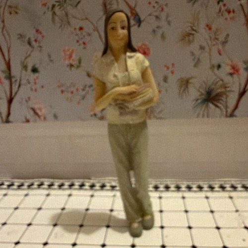 Dolls house doll resin - house,