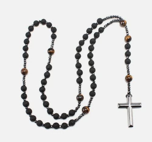 Rosary beads cross - rosary, uk