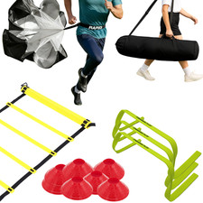 Agility Training Equipment Kit Speed Ladder Cones for Sports & Athletes Fitness