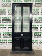 FROSTED GLASS FRONT DOOR BLACK