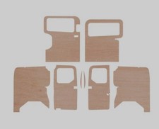 transit custom  swb 2013- onwards campervan interior ply lining 3.6mm barn door