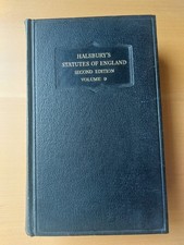 1949 Halsbury's Laws of England Second Edition Vol 9 Employment to Ferries
