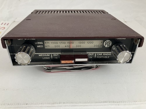 Pye burgundy transistor - burgundy, car