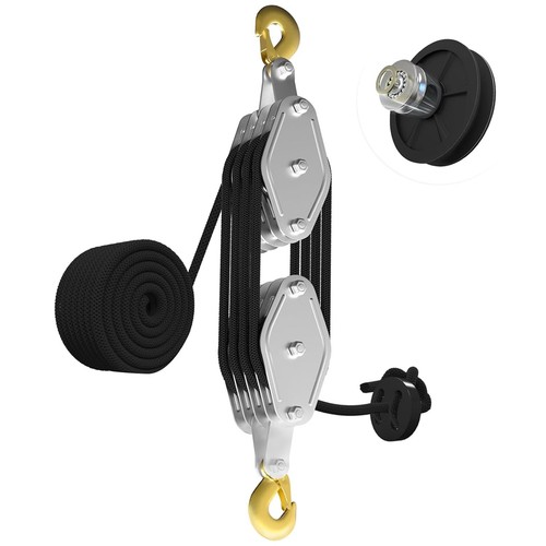 Rope hoist pulley - hoist, system