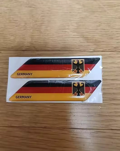 90mm german flag stickers - german,