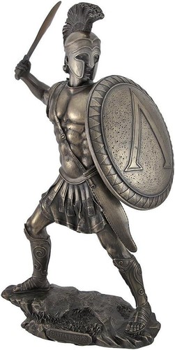 Spartan warrior bronze - spartan, statue
