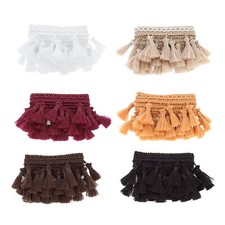 55mm Wide Tassel Fringe Edging