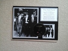 (The Rat Pack, )Black/White Photo's & Date of Birth's /Death's. (On Cardboard.)