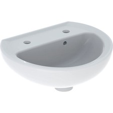 Twyford Alcona Cloakroom Basin 40 x 32 cm, 2 Tap Holes | AR4812WH