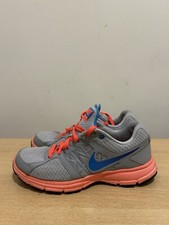 nike air relentless 3 women's low top grey & pink running trainers size UK 5