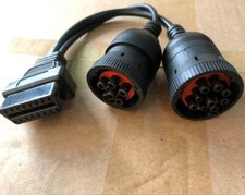 6+9 Pin To 16 Pin OBD II Adapter Diagnostic Cable For Cummins Heavy Diesel Truck