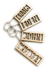 Personalised Wooden Keyring
