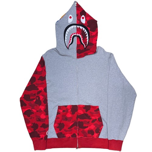 2xl bape half - half, camo