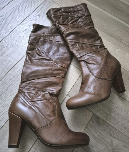 Sainsbury tan leather knee - tan,