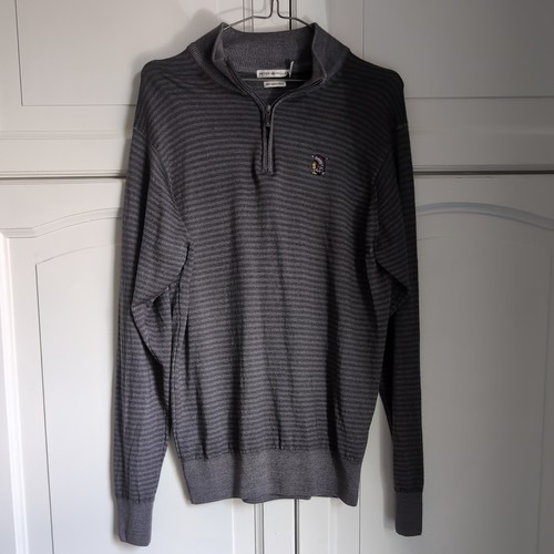 Peter millar grey zip - millar,