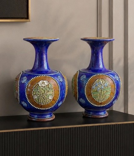 Pair royal doulton lambeth - pair,