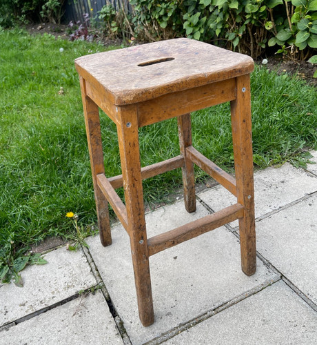 School stool wooden laboratory - stool,