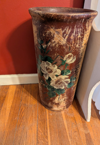 Antique painted umbrella