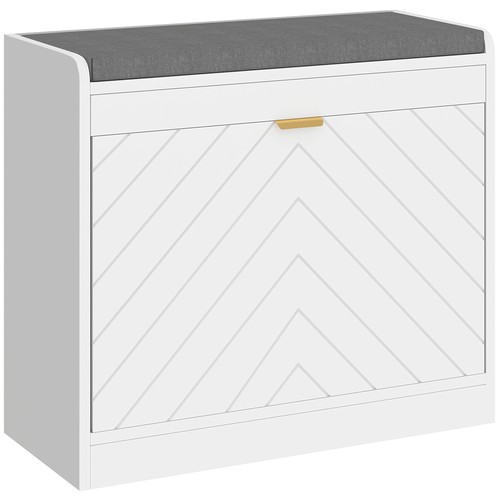 Homcom shoe bench - shoe, flip