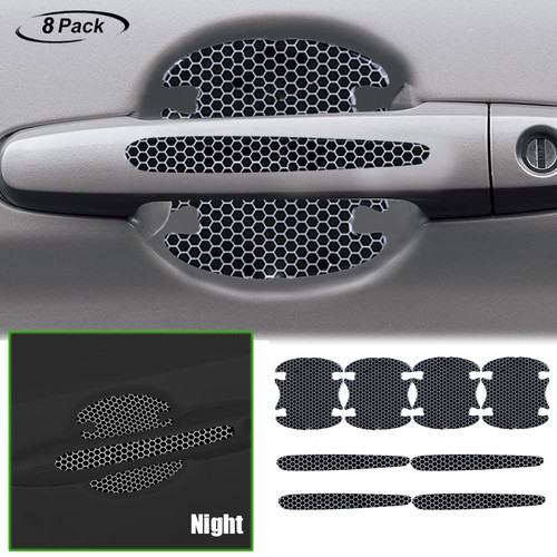 Reflective car door handle - car,