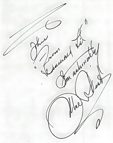 Mae west signed note - west,