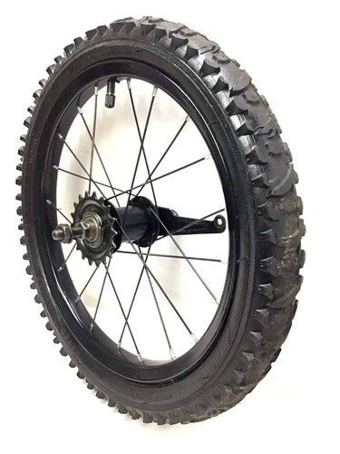 Bicycle rear black - rear, wheel