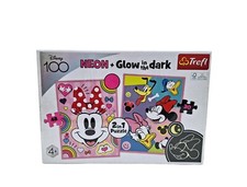 Disney 100 Jigsaw Puzzle | Kids 2 In 1 Neon Glow In The Dark | New Sealed Gift 