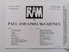PAUL & LINDA McCARTNEY  RAM